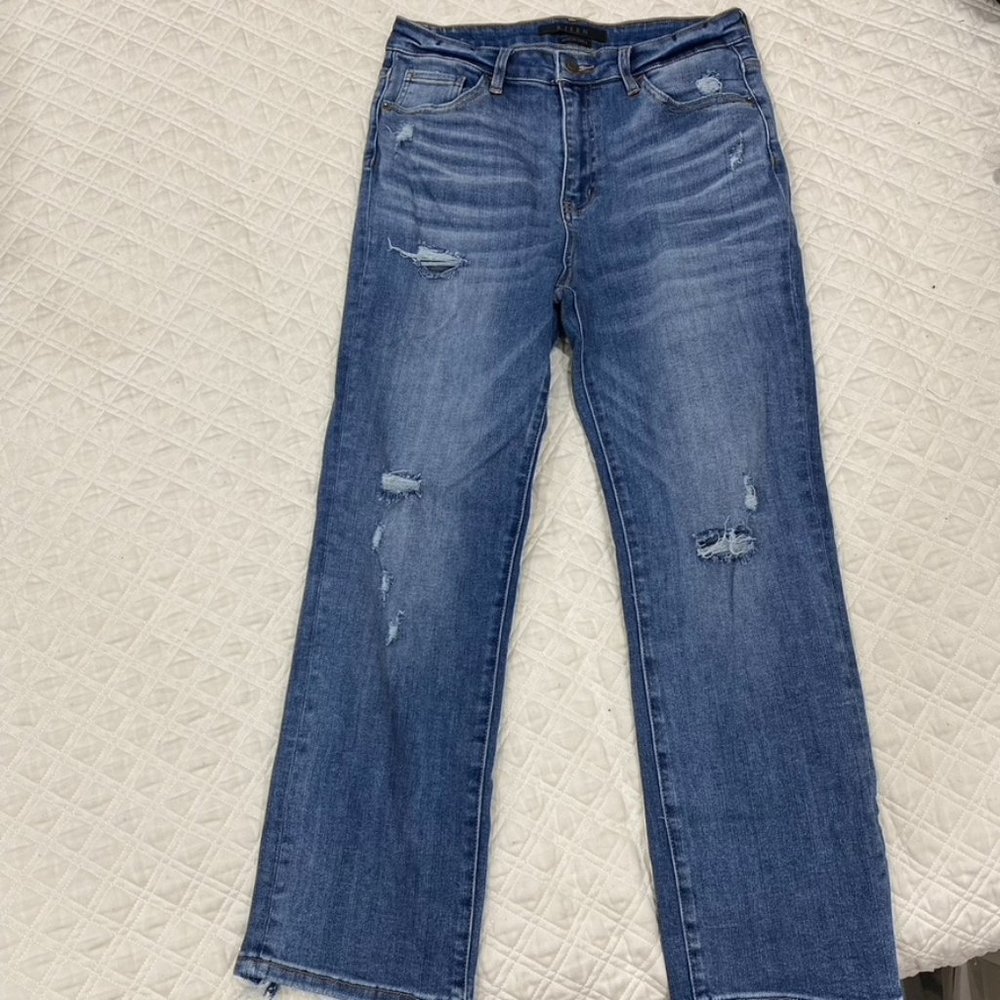 Risen High Waisted Distressed 7/8